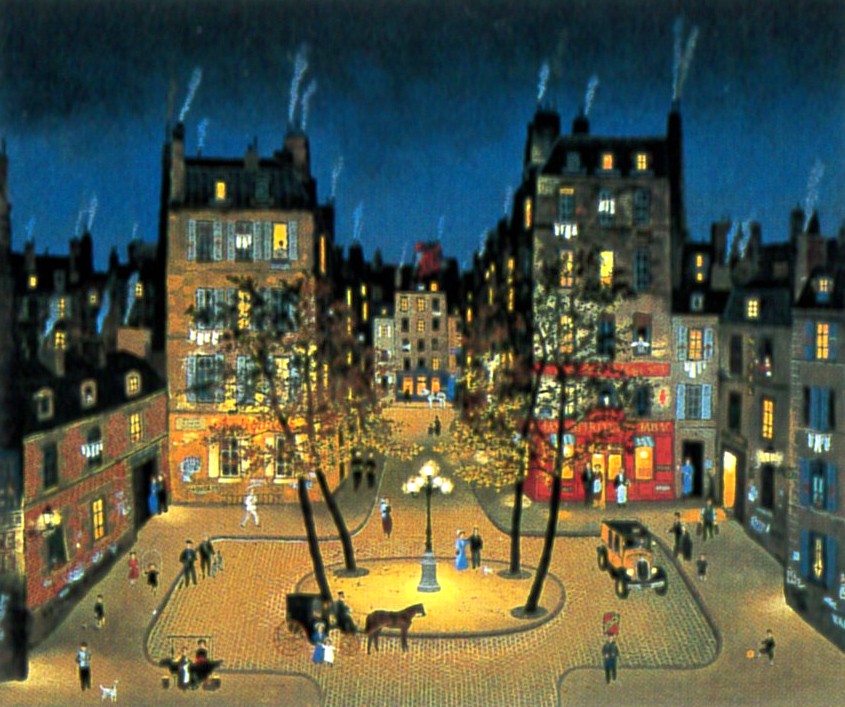ドラクロワの絵画作品　タイトルは、愛しきパリ　My beloved Paris